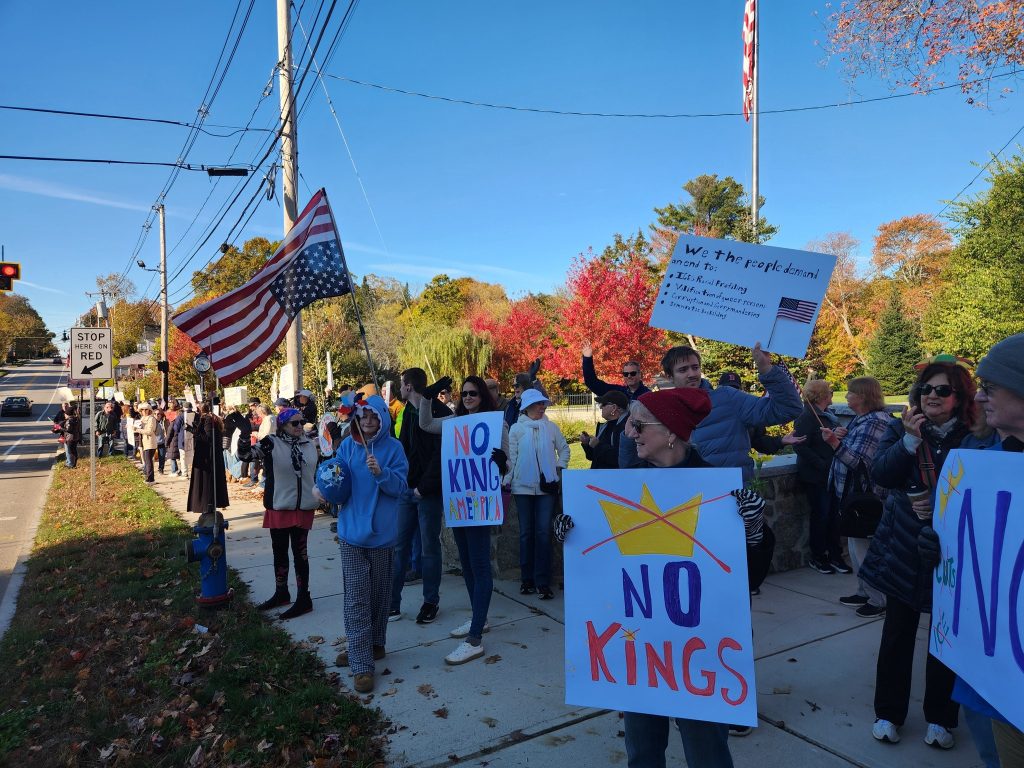 People lined Route 109 at Choate Park holding signs protesting Trump and his policies.  Thank you to everyone who showed up - YOU ROCK.
