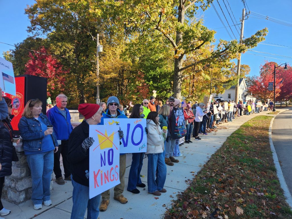 People lined Route 109 at Choate Park holding signs protesting Trump and his policies.  Thank you to everyone who showed up - YOU ROCK.