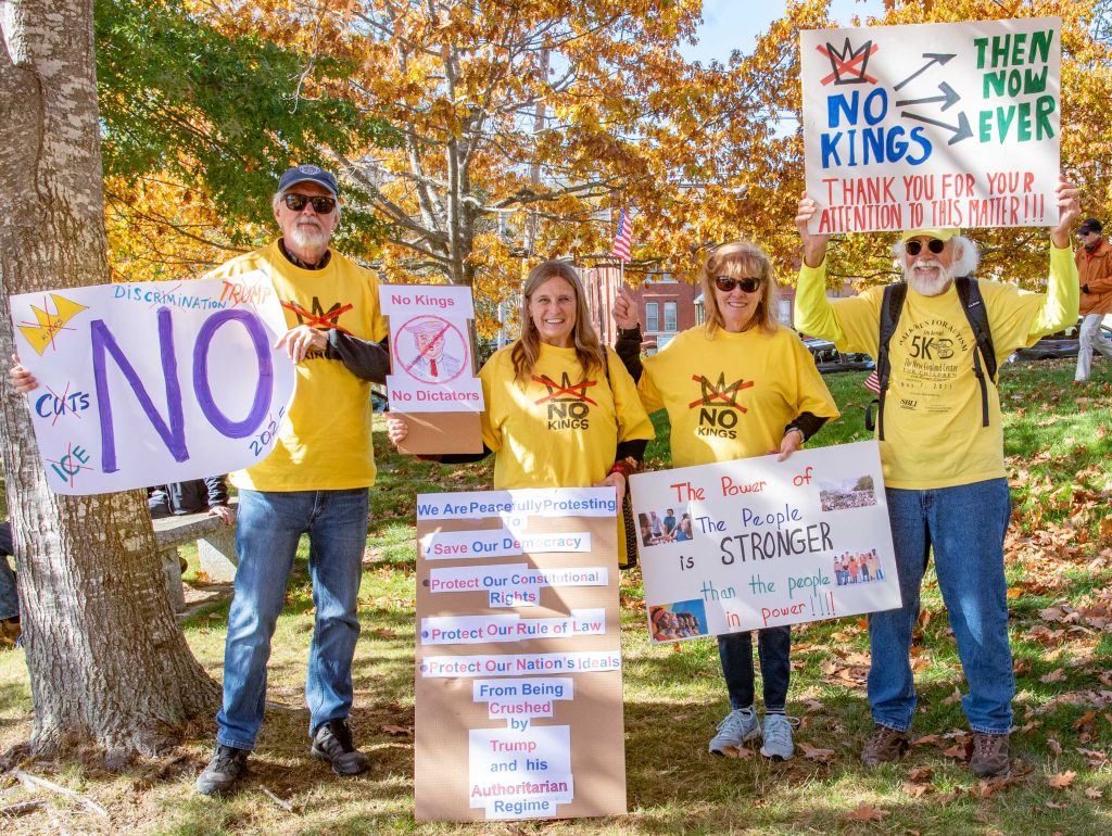 5 MA people at Maine protest